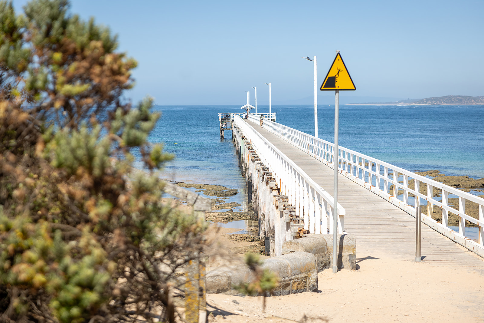 Beach access path leading to the sand and water